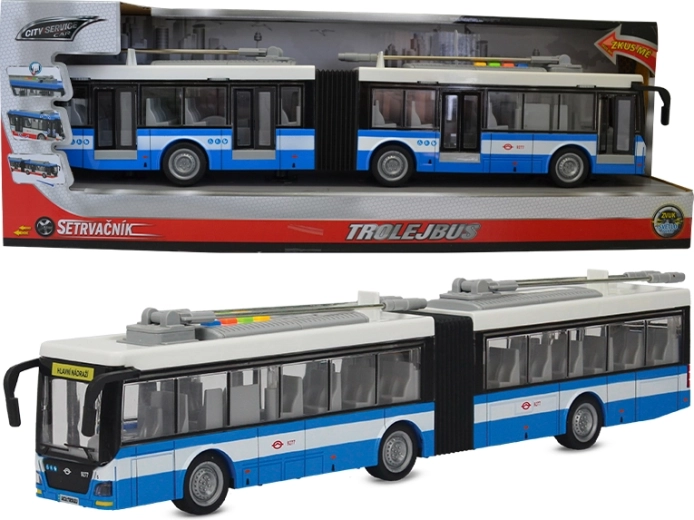 Liigendtrolleybuss 1:16 sinivalge