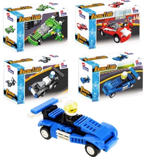 Racing Car Building Set with Driver