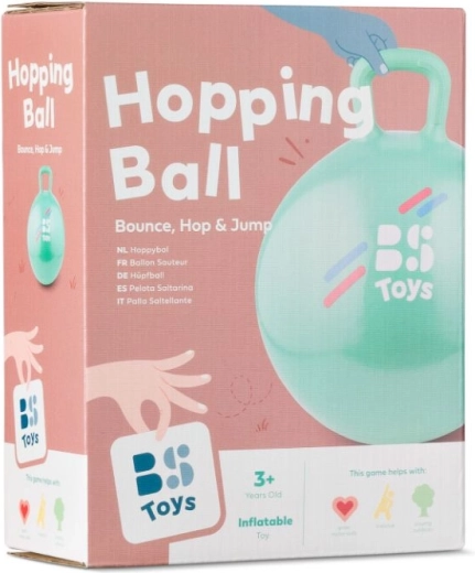 Hopper ball with handle – green, diameter 45 cm