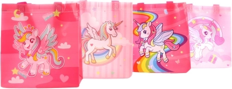 Gift bag with unicorn design, 21 × 23.5 × 11 cm