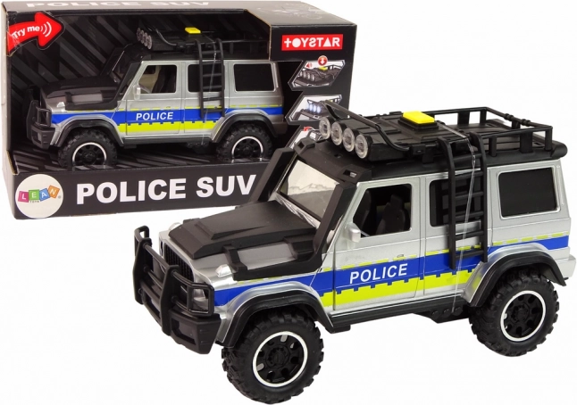 Police off-road vehicle 1:14 with friction drive, lights and sounds