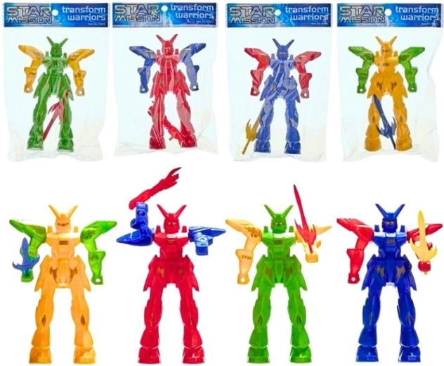Transform Warrior Star Mission – robotfiguuride komplekt, 4 varianti