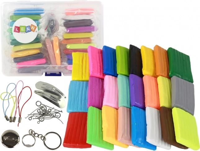 Creative Set of Clay with 24 Colors and Accessories