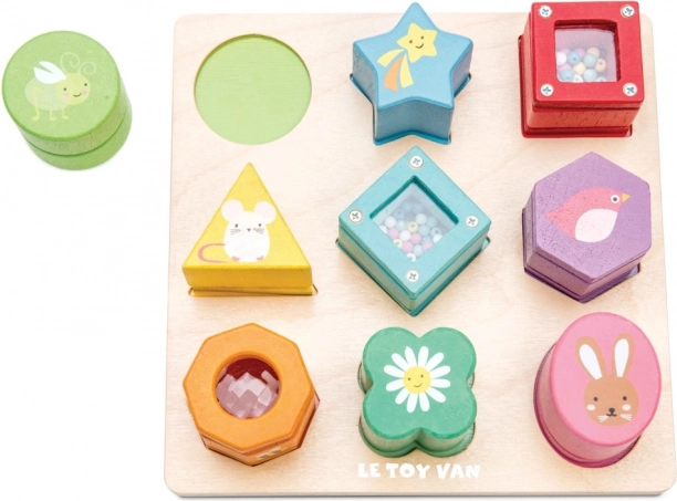 Wooden sensory shape sorter PETILOU by LE TOY VAN