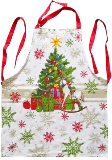 Christmas kitchen apron TORO made of cotton 65 × 80 cm