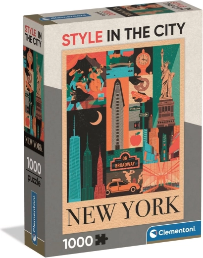 Clementoni pusle New York – linna ikoonid 1000 tükki