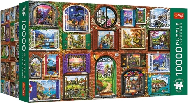 Trefl pusle 10 000 tükiga Windows of the Seasons
