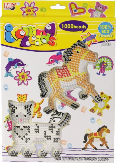 Iron-on beads – set of 1000 pcs with templates
