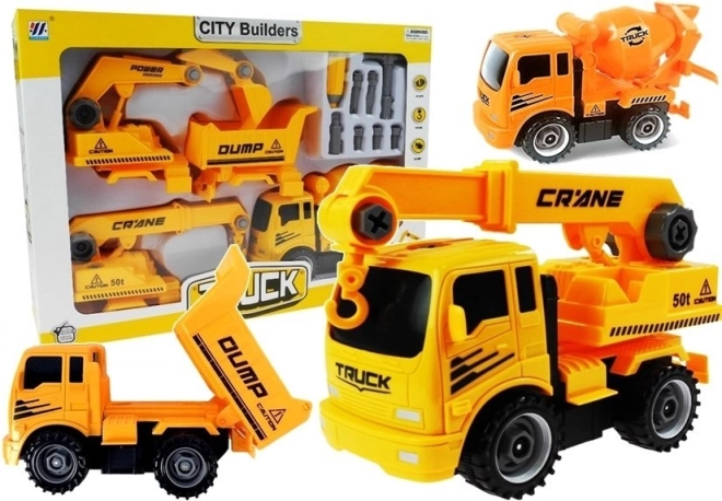 Set of Dismantlable Construction Vehicles