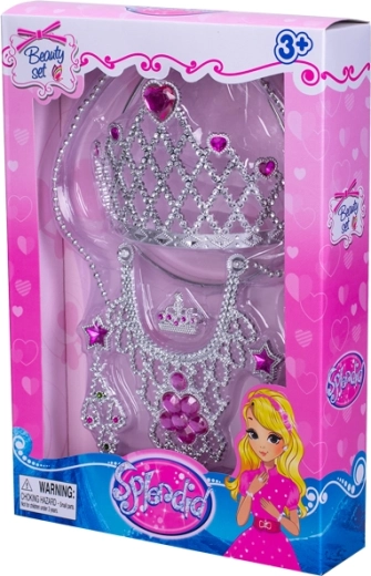 Kids Beauty Set with Crown and Jewelry