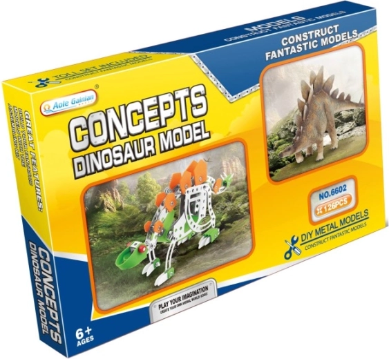 Metal construction set Stegosaurus 125 pcs