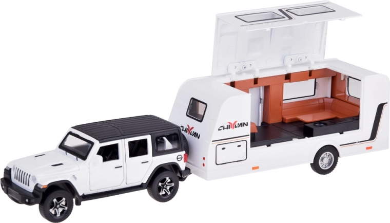 Avatav haagissuvila sisustusega