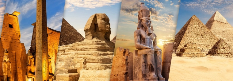Panoraam-pusle BLUEBIRD Avasta Egiptus: Luxor ja Giza 1000 tükki