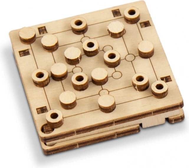 Puidust 3D kokkupandav mudel – WOODEN CITY taskumäng (lauamäng)