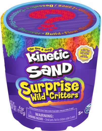 Kinetic Sand Bucket with Surprise – Wild Animals
