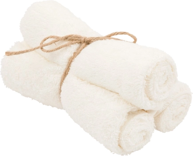 Timboo bambusest rätikud Daisy White 29,5 × 50 cm (3 tk)