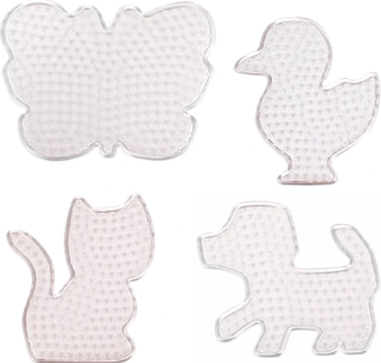 Playbox Pegboards for Iron-on Beads – Animals, 4 pcs