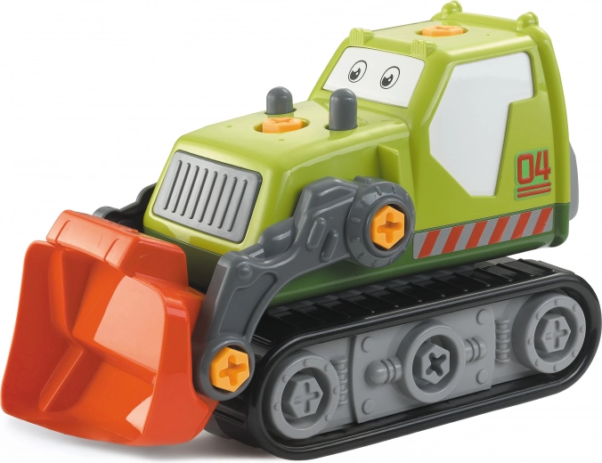 Screw-together bulldozer with electric screwdriver 30 cm