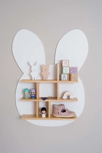 Compartments for toys, books, and decorations