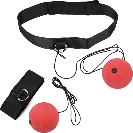 Boxing reflex ball with headband for reflex and coordination training