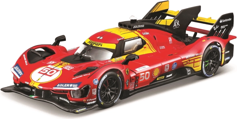 Bburago Ferrari 499P 1:43 24h Le Mans 2024 kõvas karbis