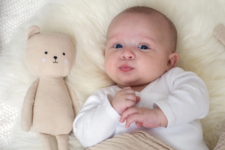 A soft buddy for cuddling and peaceful falling asleep