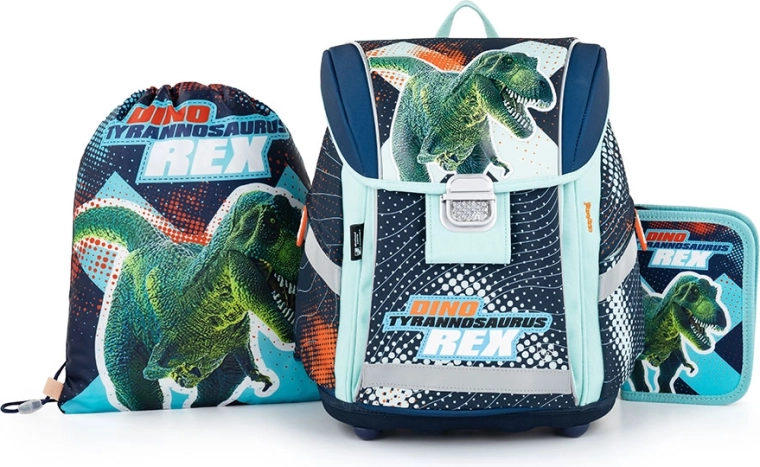 Koolikomplekt Premium Light dinosaurus – seljakott, sussikott ja pinal