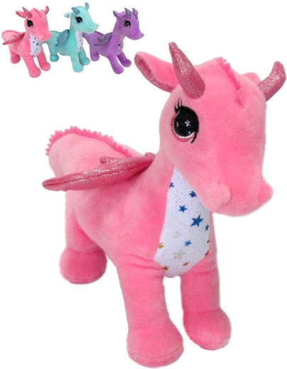 Plush standing dragon 24 cm - 1 piece