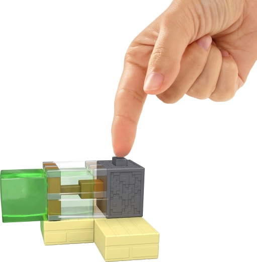 Interactive redstone trap with button
