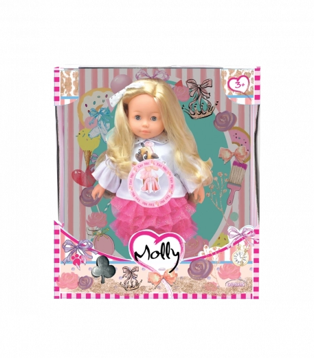 Bambolina Doll Molly with 3 songs, 40 cm