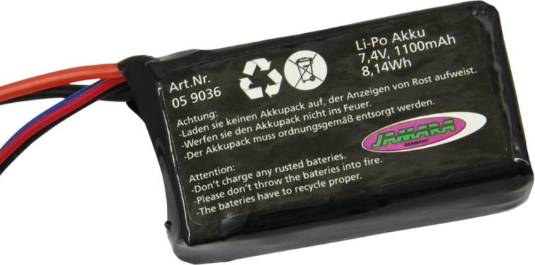Akupakk Sparkle 7,4 V 1100 mAh