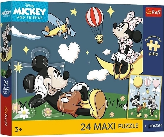Maxi Premium Plus Pro puzzle for kids Mickey Mouse – Mouse Friends (24 pieces)