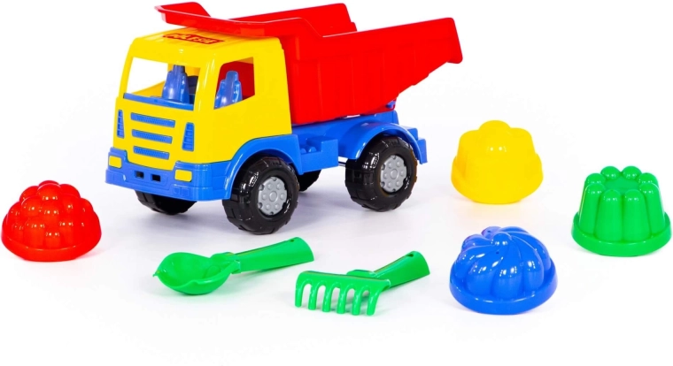 Children’s sand set with a dump truck
