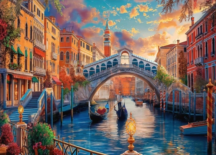 Painted venice puzzle 1000 pieces