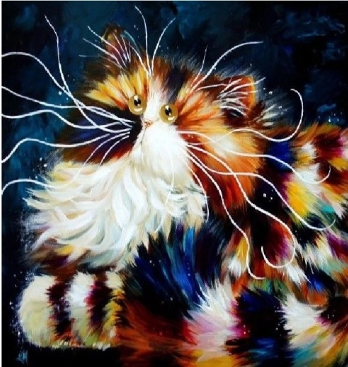 Teemandimaal „Jumalake kass” 30 × 40 cm