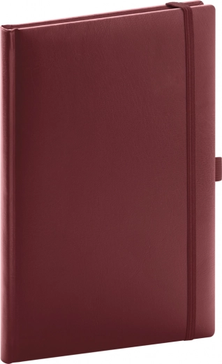 Diary NOTIQUE Balacron dotted burgundy 15 x 21 cm