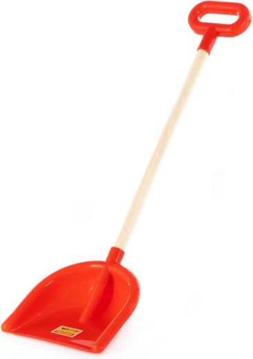 Durable plastic shovel blade for sand and soil