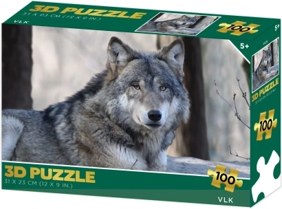 3D puzzle wolf 100 pieces