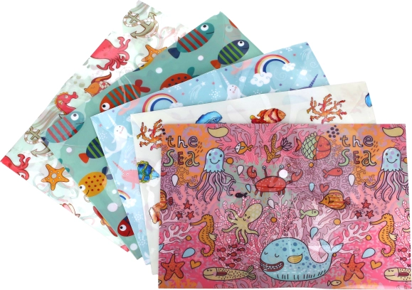 Plastic folder with snap 32 × 22.8 cm
