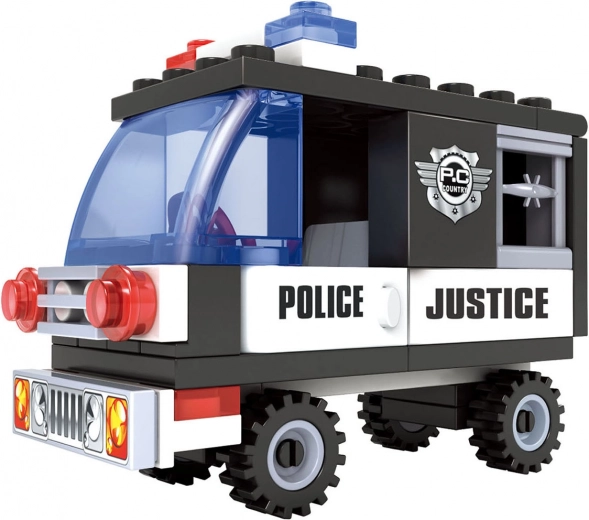 Compatible building set bloxo police car 48 pcs