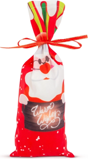 Christmas Bottle Holder with Saint Nicholas Ribbon