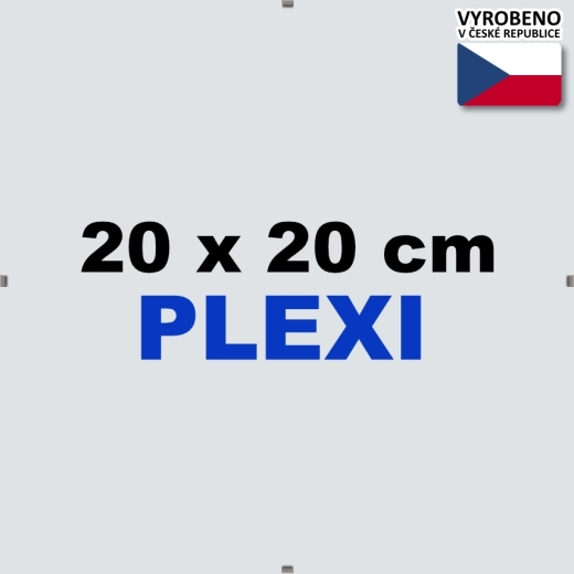 Euroclip raam 20x20 cm pleksiklaasiga