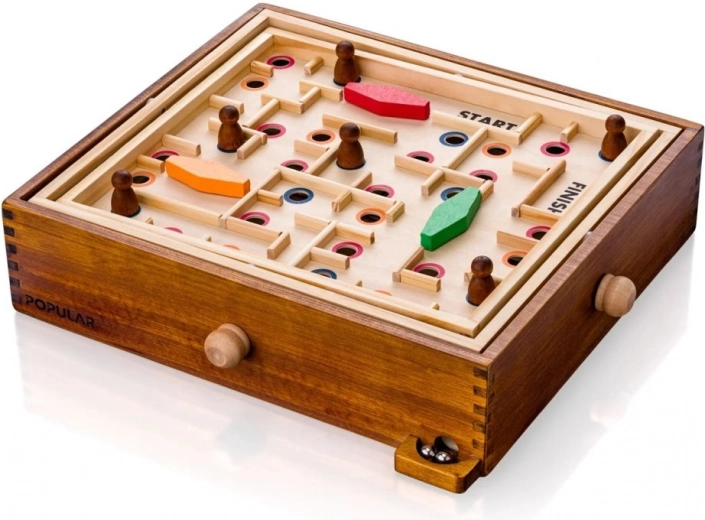 Wooden tilting labyrinth