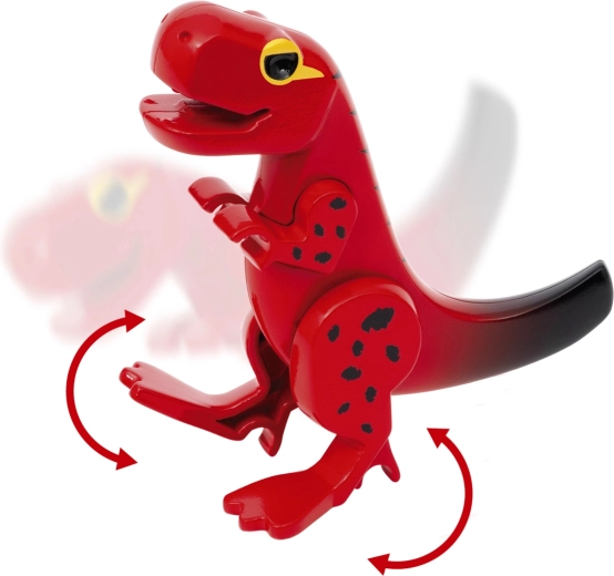 8 dinosauruse figuuri liigutatavate osadega