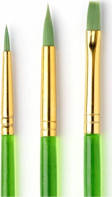 Näovärvide pintslid - 3 tk