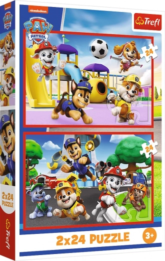 Pusle 2×24 tükki „Koerte lõbus päev” – PAW PATROL, Trefl