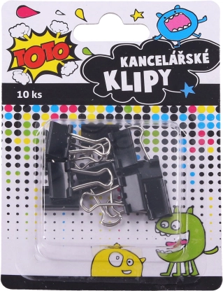 Kontoriklamber 15 mm, 10 tk