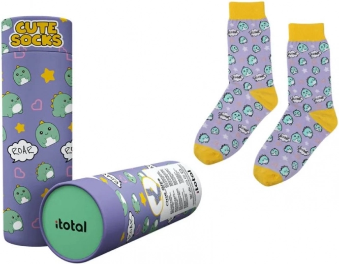 Cotton Socks with Dinosaurs