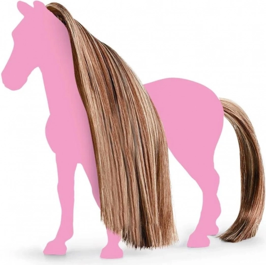 Schleich Horse Club hobusefiguuride tarvikud – pruunikaskuldne lakk ja saba