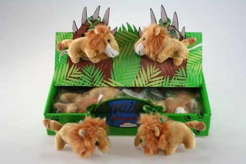 Plush Lion Cub Keychain